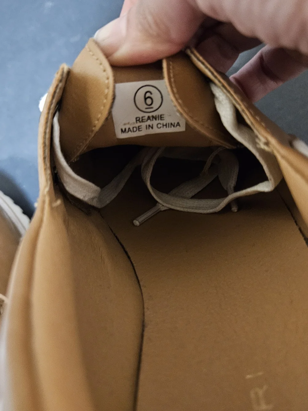 Tahari  Youth  Tan Leather Boat Shoes